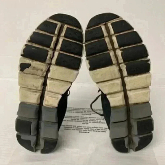-166K On Cloud Cloudflower, Black/Asphalt, Mens Running Shoes-US 9 MENS main image 5